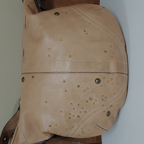 Coach Vanchetta Crystal Studded Leather Hobo Shoulder Bag - Picture 6 of 17